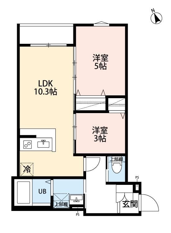 robot home 相模原(ロボットホームサガミハラ) 303 間取り図