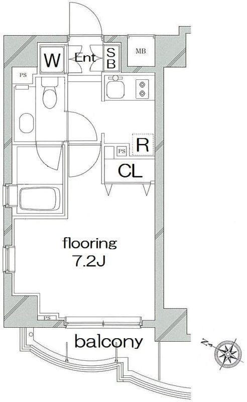 アクロス文京 0301 間取り図