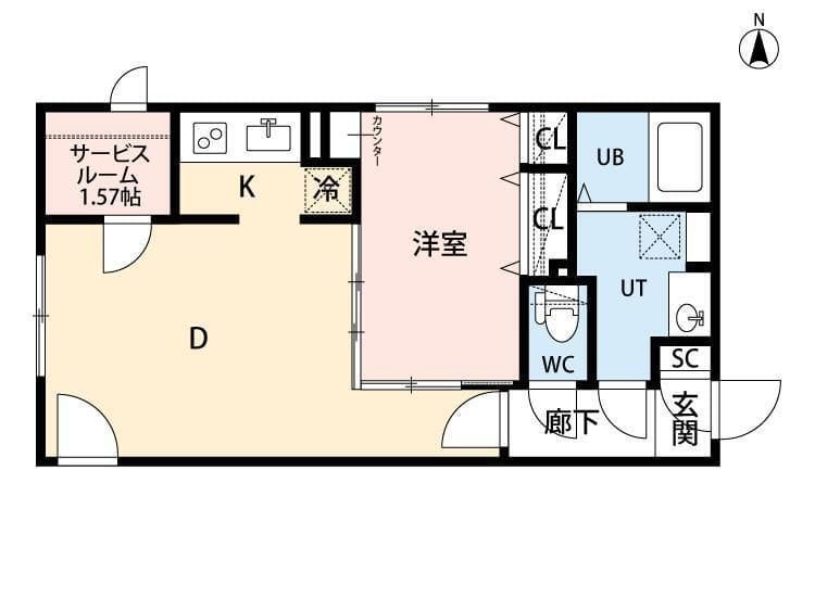 Branche JIYUGAOKA 404 間取り図