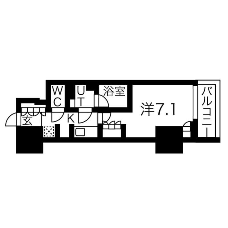 シーズンフラッツ上野御徒町 803 間取り図