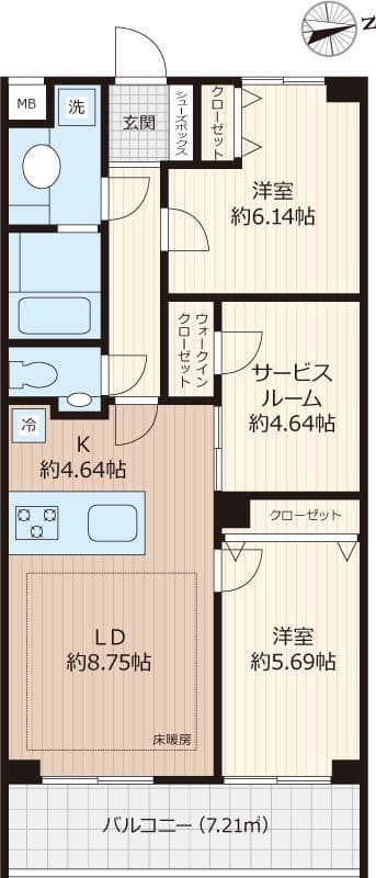 Beverly Homes 豊島園 103 間取り図