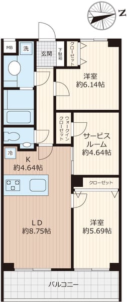 Beverly Homes 豊島園 403 間取り図