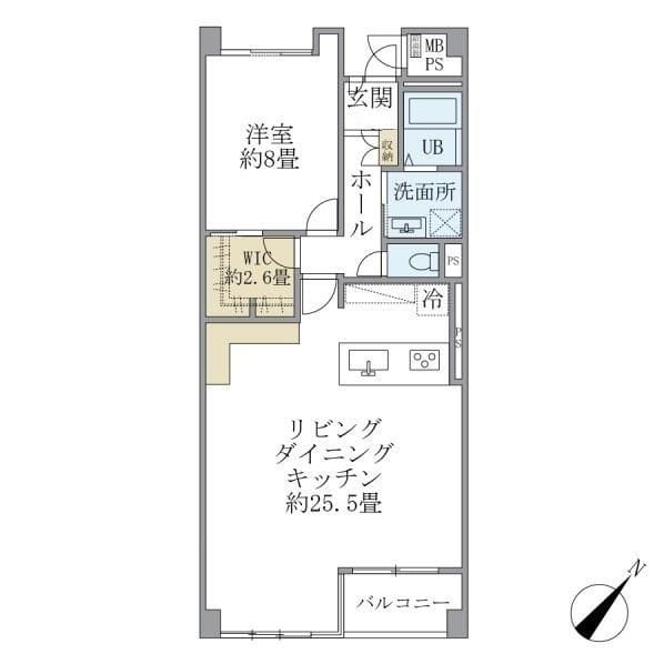 グランマルジュ市ヶ谷 304 間取り図