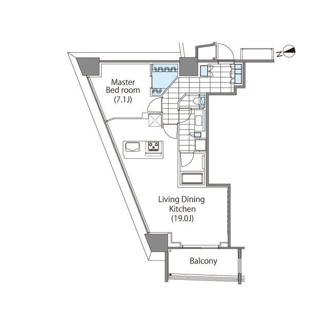 コンフォリア新宿イーストサイドタワー 0201