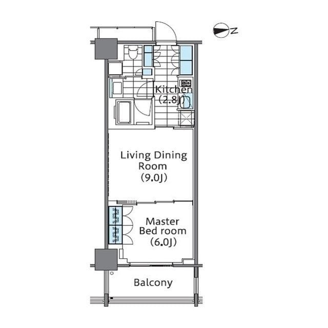 コンフォリア新宿イーストサイドタワー 1022