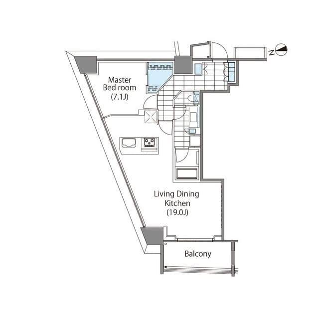 コンフォリア新宿イーストサイドタワー 1201