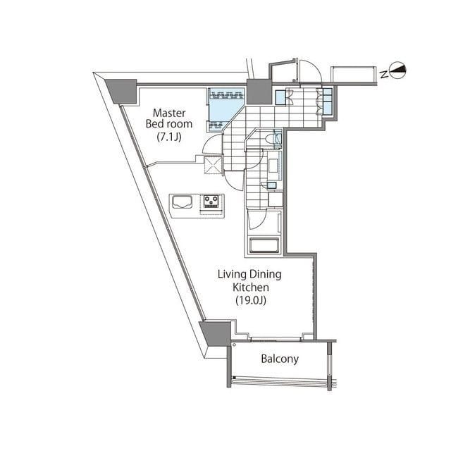 コンフォリア新宿イーストサイドタワー 1401
