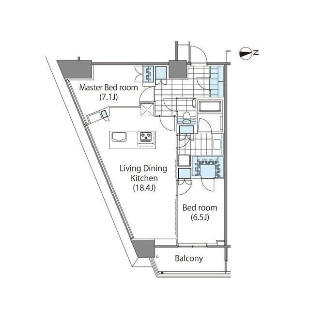 コンフォリア新宿イーストサイドタワー 1416