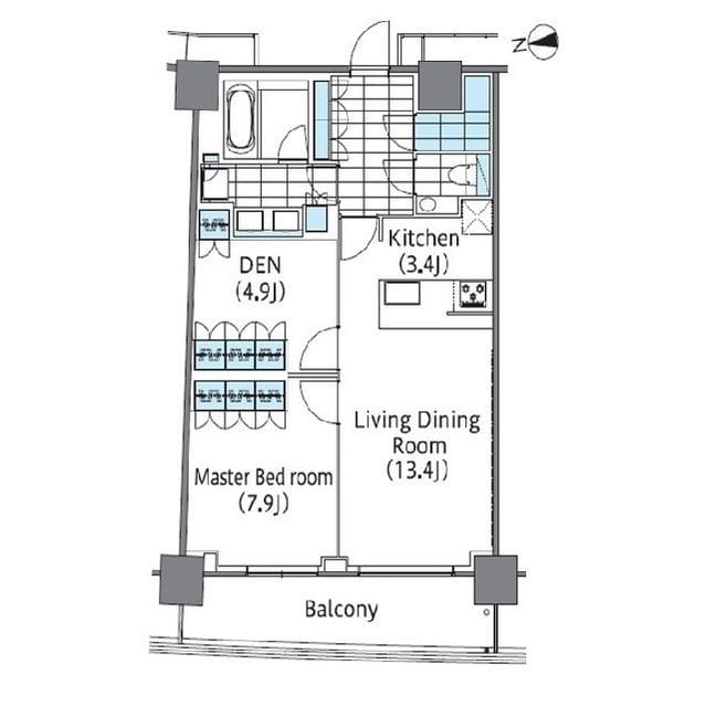 コンフォリア新宿イーストサイドタワー 2108