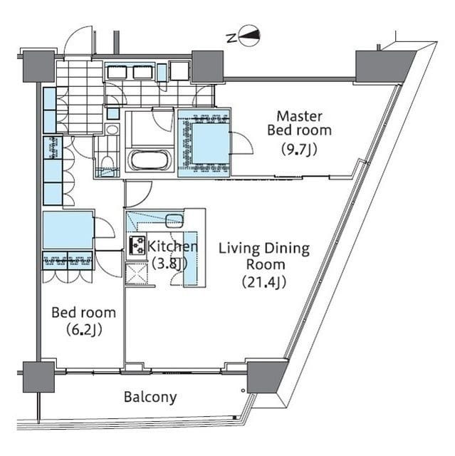 コンフォリア新宿イーストサイドタワー 2510