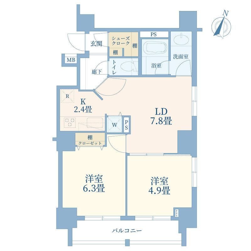 グランスイートTOKYOマークス 1003 間取り図