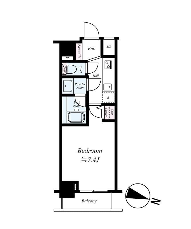 グランスイートTOKYOマークス 104 間取り図