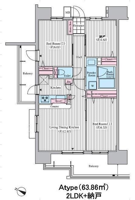 クロスレジデンス東十条 1401