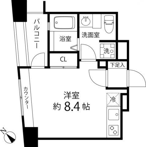 レニール本駒込 603 間取り図