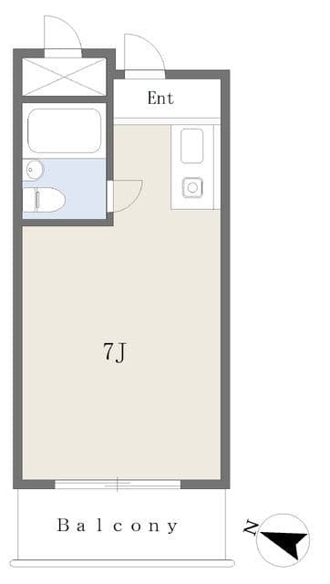 朝日九段マンション 1116 間取り図