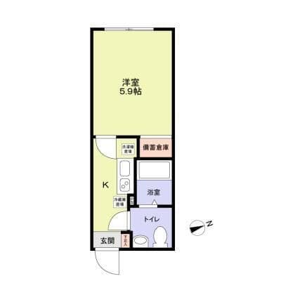 VISTA NAKANOーFUJIMICHO 204 間取り図