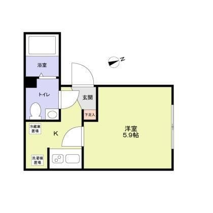 VISTA NAKANOーFUJIMICHO 301 間取り図