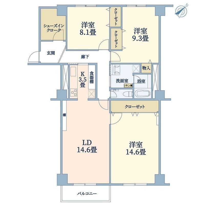 ドミ小石川 1203 間取り図