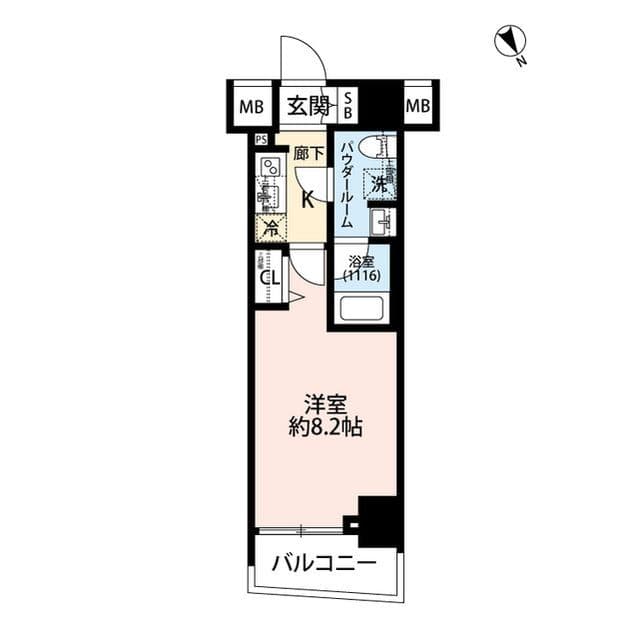 プレール・ドゥーク中板橋 1202 間取り図