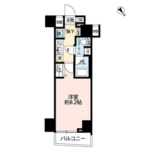 プレール・ドゥーク中板橋 306 間取り図