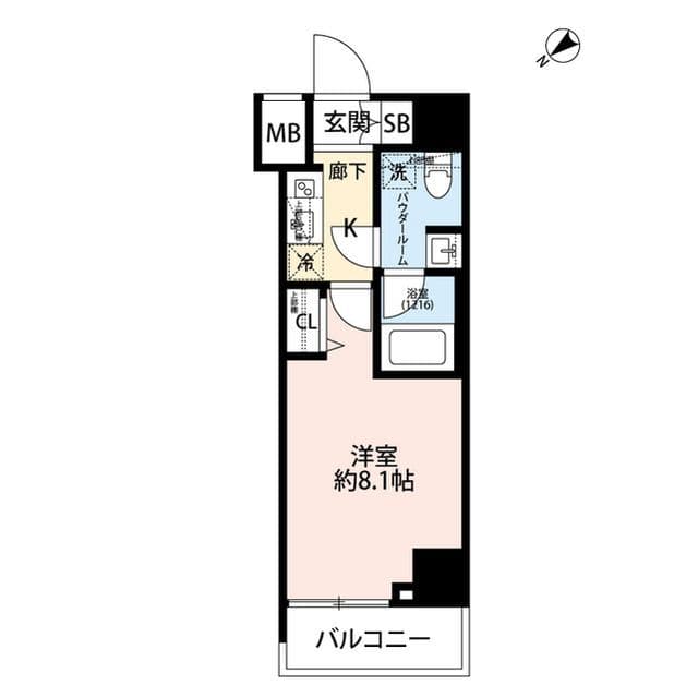 プレール・ドゥーク中板橋 901 間取り図