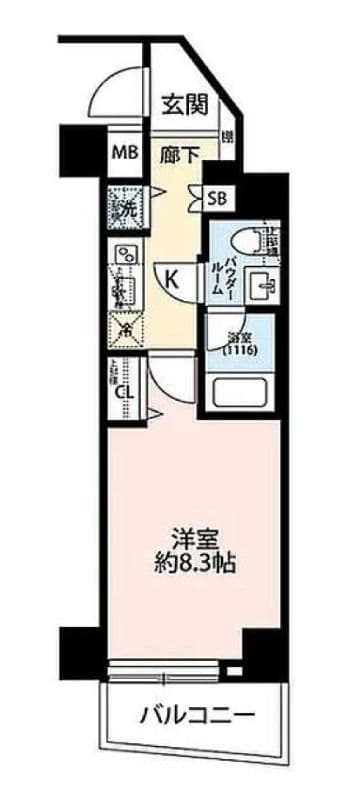 プレール・ドゥーク中板橋 906 間取り図
