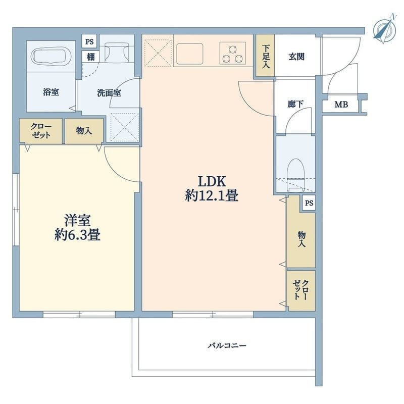 ホームズ用賀 204 間取り図