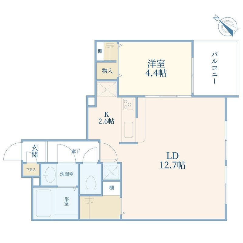 ホームズ用賀 404 間取り図