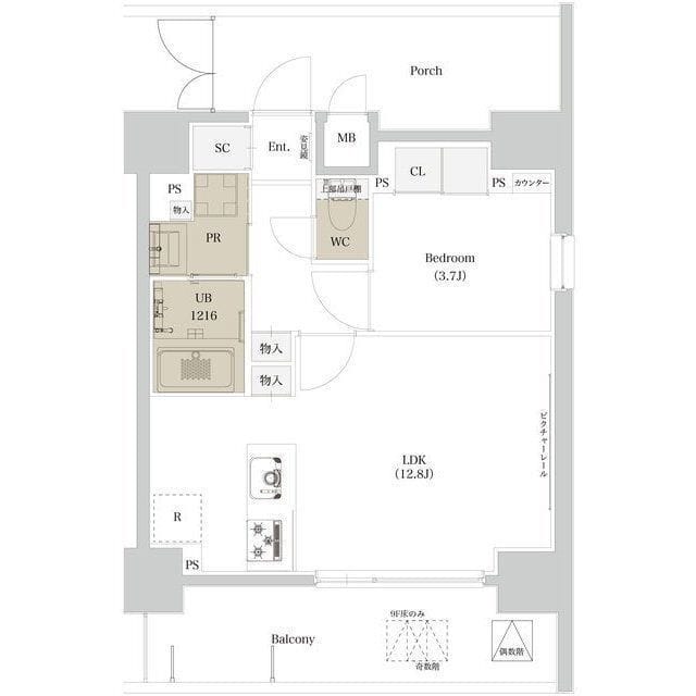 エスタート品川戸越Ⅱ 1307