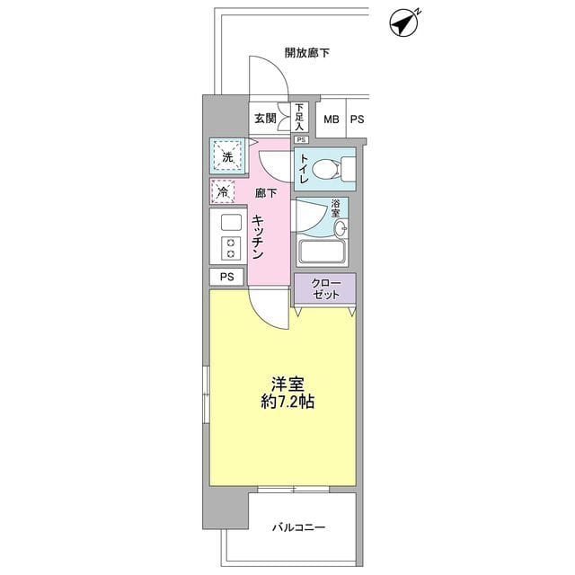 サンピエス河田町 301 間取り図