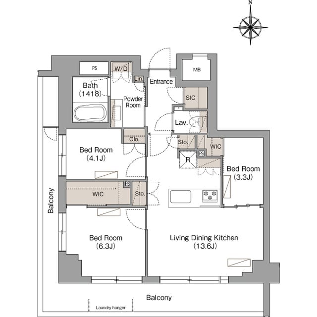 ヴェール・クレール武蔵小杉 201