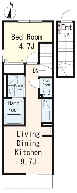 Maison KiKi West 202 間取り図