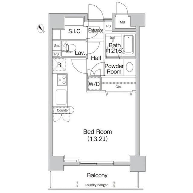 コンフォリア代々木上原 0206 間取り図