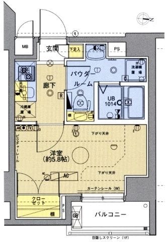 ベルグレードOM 203 間取り図