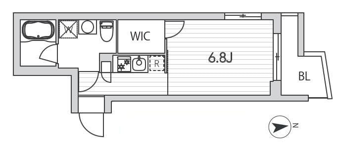 GranDuo豪徳寺 101 間取り図