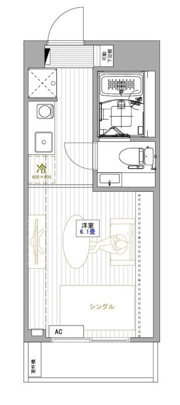 ブランクール 203 間取り図