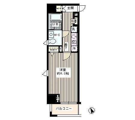 ラ・シャトン西早稲田 901 間取り図