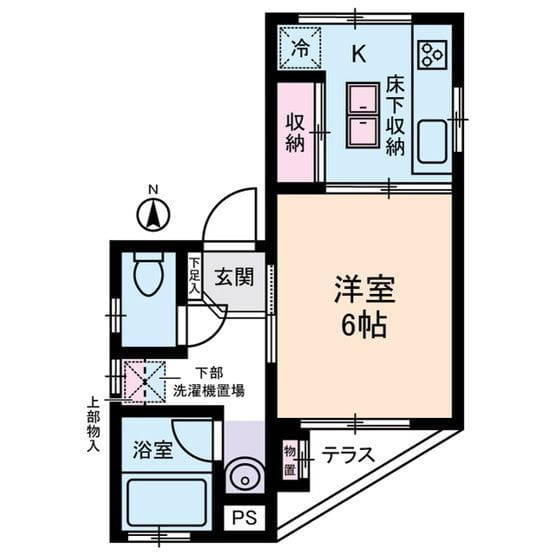 スクエア東新町 0101 間取り図