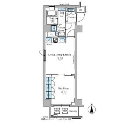 パークアクシス秋葉原 902 間取り図