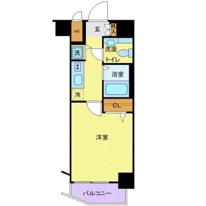 メゾン・ド・ヴィレ目黒 401 間取り図
