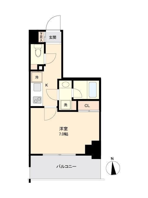 プライマル南砂 0202 間取り図