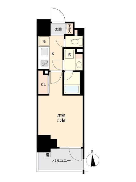 プライマル南砂 0401 間取り図