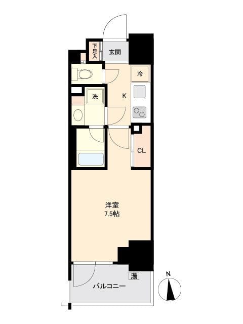 プライマル南砂 0606 間取り図