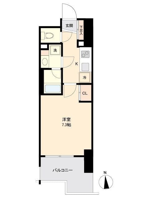 プライマル南砂 0804 間取り図