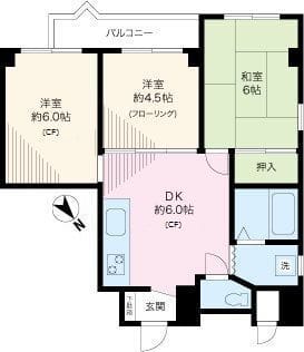 フォーラム千石 201 間取り図