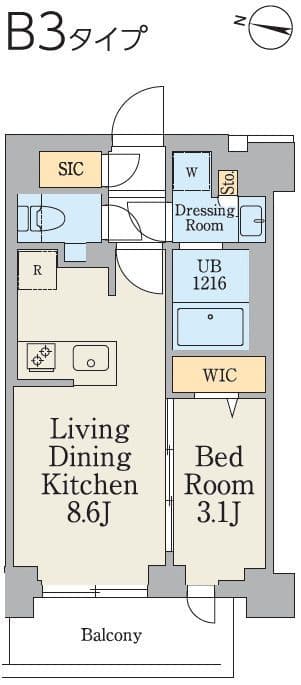 クレストコート大岡山 307