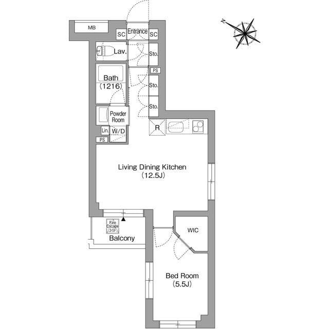 ORSUS戸越銀座 401 間取り図