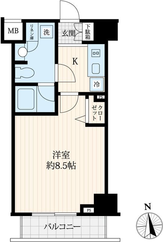 Log御徒町 304 間取り図