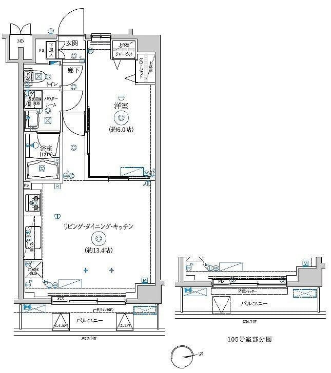 RELUXIA綾瀬 508 間取り図