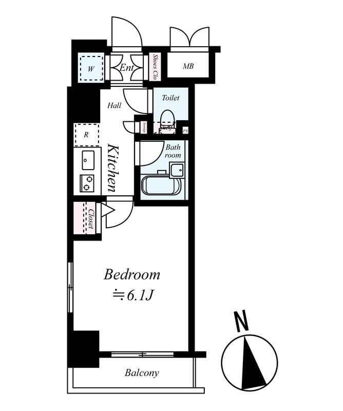 グラントゥルース大森 401 間取り図